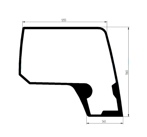 Скло права сторона екскаватора Case CX130B CX160B CX180B CX210B CX210B SL