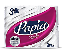 Бумажные полотенца Papia 3 слоя 3 рулона