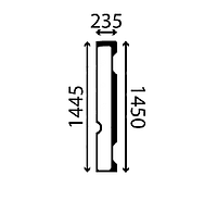 Стекло двери заднее мини экскаватора John Deere 27D, 35D, 50D