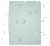 Стекло переднее верхнее мини экскаватора Kobelco SK20SR-3, SK27SR-3, SK30SR-3