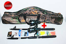 Набір рибальських снастей 2 спінінги + чохол