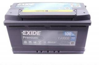 Акумуляторна батарея 100Ah/900A (353x175x190/+R) Premium — Exide — EA1000