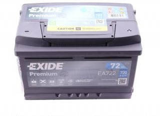 Акумуляторна батарея 72Ah/720A (278x175x175/+R) Premium — Exide — EA722