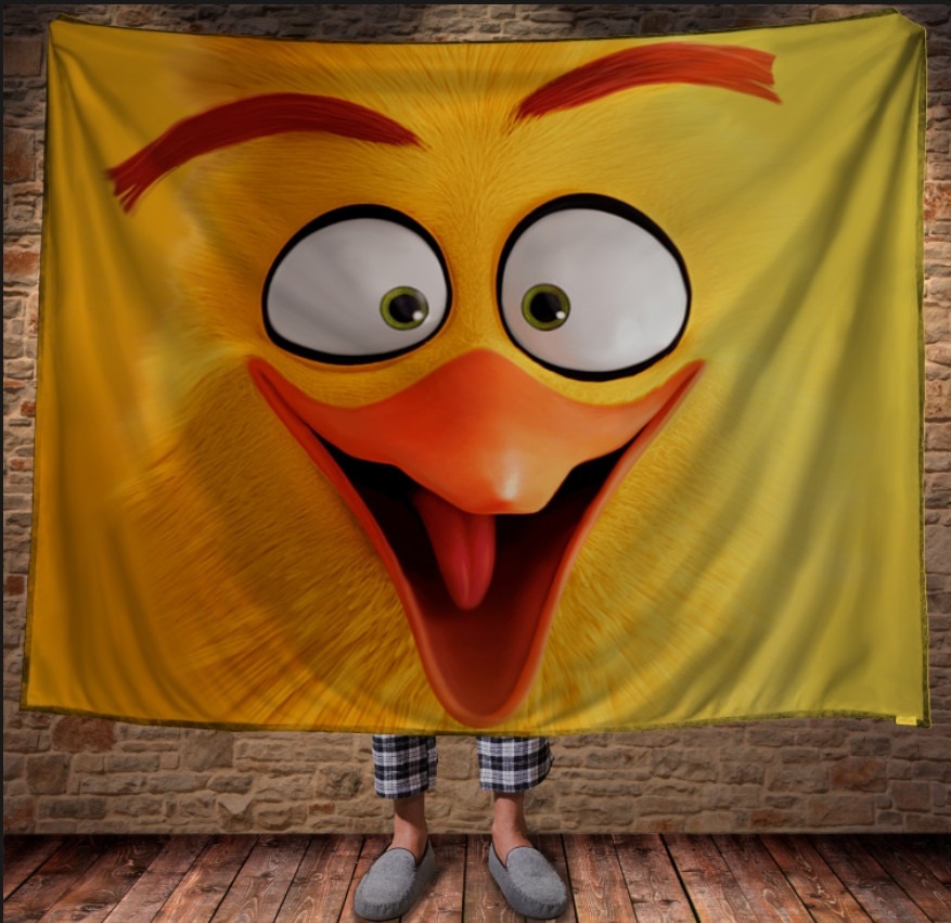 Плед з 3D принтом-Angry Birds Chak
