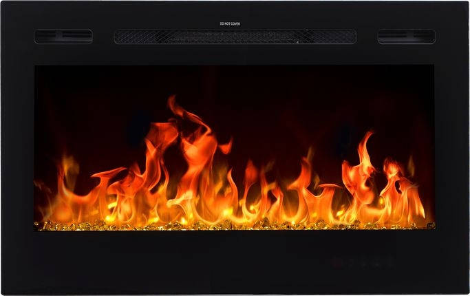 Вбудовуваний декоративний електрокамін обігрівач з пультом Aflamo Majestic 39 настінний електричний камін 771 см, фото 1