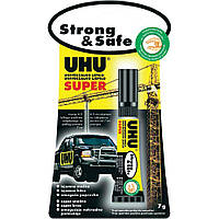 Універсальний контактний секундний клей Суперміцний і надійний, 7 г. UHU 46960