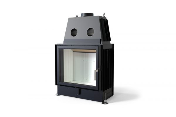 Сталева дров'яна топка камінна зі склом для повітряного опалення DEFRO Home PORTAL ME