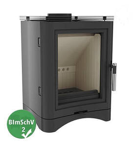 Сталева піч камін на дровах для опалення будинку Kratki Koza K5 Ø 150