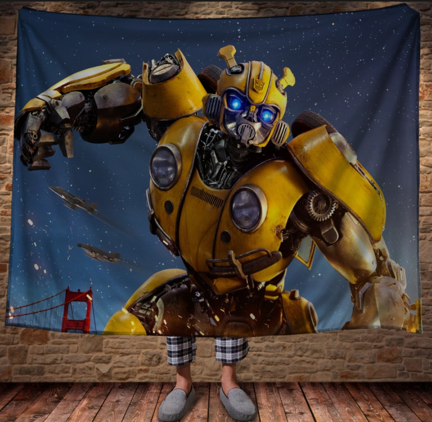 Плед з 3D принтом-TRANSFORMER BUMBLEBEE