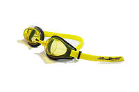 Очки для плавания Sprint Soft Frame Antifog Goggles (SA-200-amber), желтая линза-черная рамка