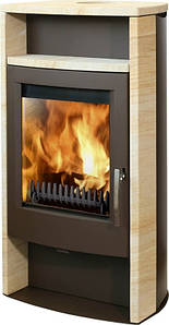 Сталева камінна піч опалювальна на дровах, камінофен THORMA ALVESTA