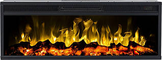 Декоративний вбудовуваний електрокамін з обігрівом для квартири, дачі, кафе Aflamo Led 130 Classic 129 см