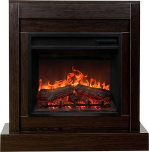 Підлоговий декоративний електрокамін обігрівач з порталом, камінокомплект Aflamo Vigo Modern Wenge + Led 60 90 см