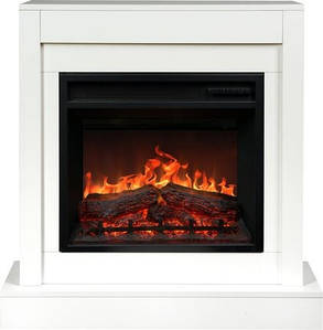 Підлоговий електричний камін з порталом, камінокомплект з обігрівом Aflamo Vigo Modern Білий + Led 60 90 см