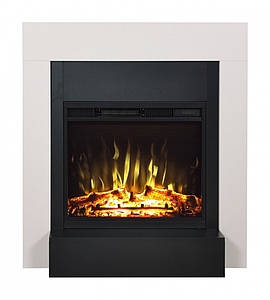 Підлоговий електричний камін обігрівач з порталом, камінокомплект Aflamo Simple Білий + Led 60 90 см