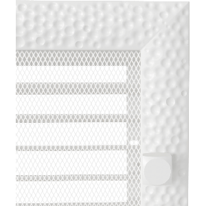 Вентиляційна решітка для каміна Kratki Venus 22х37 см біла з жалюзі 22/37VBX