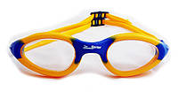 Очки для плавания Sprint Soft Frame Silicone Antifog Goggles (SA-218-yellow/blue-clear), желто/синий