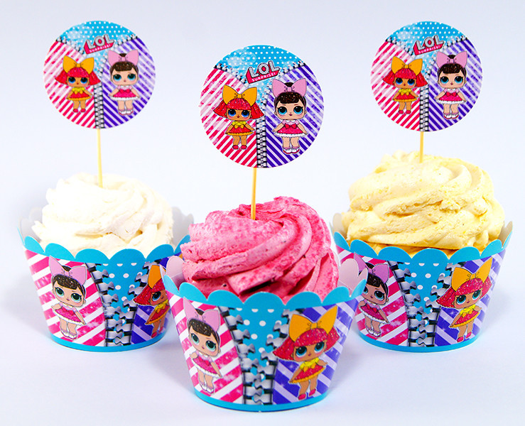 Набір для капкейків "Кульки Лол "LOL, 6 шт.
