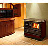 Опалювальна піч-кухня на дровах з плитою та духовкою MBS Super Thermo Magnum Stone з водяним контуром, фото 2