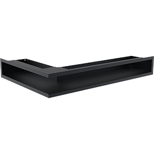 Вентиляційна решітка для каміна Kratki Люфт NP / 9/40 / G кутова графітова LUFT/NP/9/40/45S/G