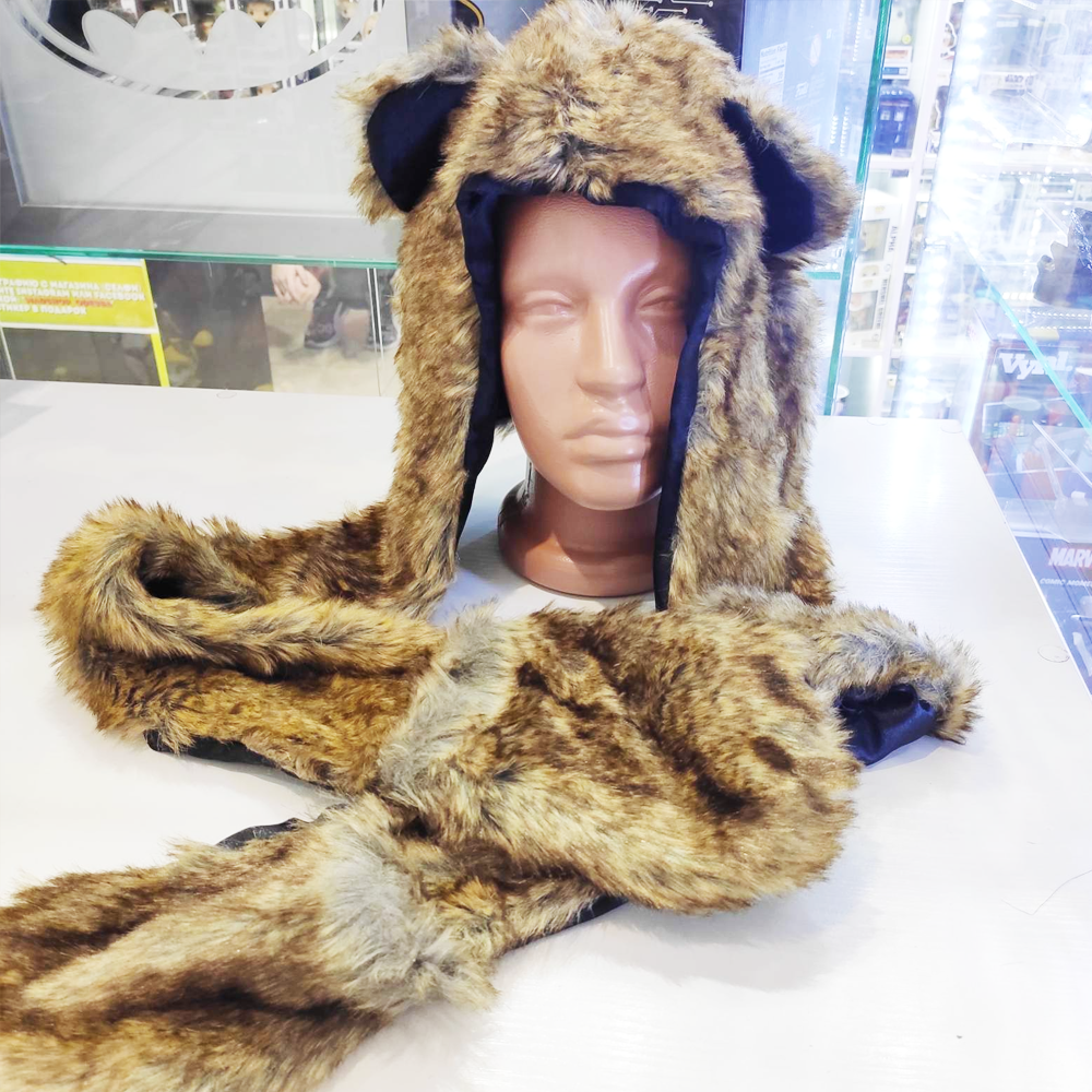 ВовкоШапка з вушками руда V 003, фото 1