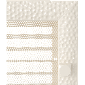 Вентиляційна решітка для каміна Kratki Venus 17х30 см бежева з жалюзі