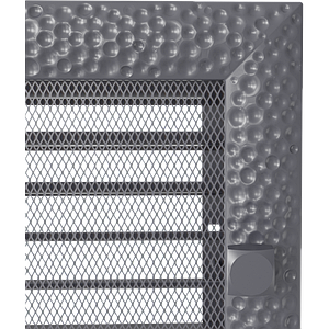 Вентиляційна решітка для каміна Kratki Venus 22х22 см графітова c жалюзі 22VGX