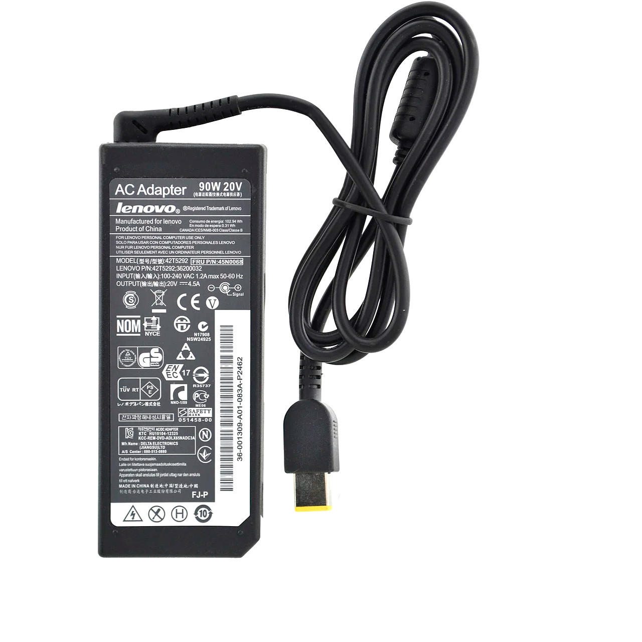 Блок питания для ноутбука Lenovo 20V 3.25A 65W Square Tip - фото 1 - id-p1275102868