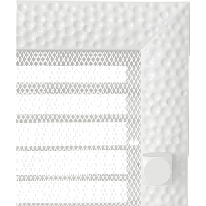 Вентиляційна решітка для каміна Kratki Venus 22х30 см біла з жалюзі 22/30VBX