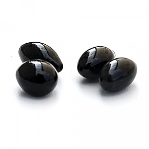 Чорні декоративні камені до біокамінів Округлі