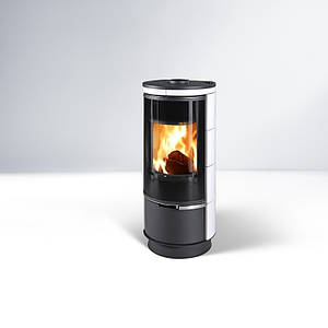 Сталева камінна піч з керамікою на дровах для опалення будинку, буржуйка THORMA ANDORRA KERAMIK PLUS