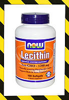 Now Foods, Лецитин соевый, 1200 мг, 100 мягких капсул Сделано в США