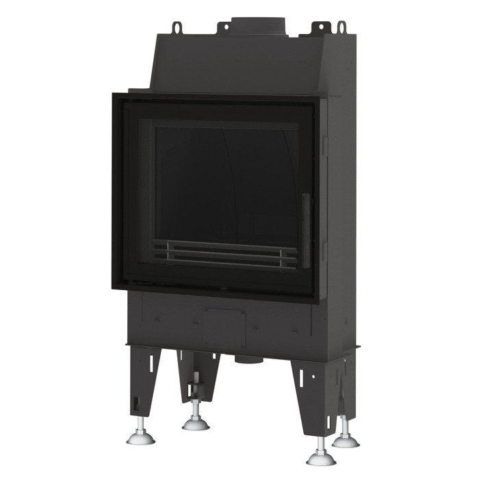 Сталева повітряна камінна топка на дровах тривалого горіння для будинку, дачі Bef Passive 6