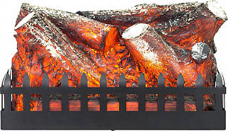 Підлоговий вбудовуваний електрокамін для квартири, дачі Aflamo Log (без обігріву) електрична вставка в камін 48 см