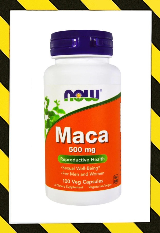 Now Foods, Мака, Maca, Для здоров'я репродуктивної функції 500 мг, 100 капсул