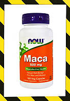 Now Foods, Мака, Maca, Для здоровья репродуктивной функции 500 мг, 100 капсул