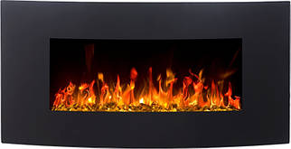 Настінний декоративний електрокамін обігрівач Aflamo Malibu 36 вбудовуваний електричний камін для дому 90 см