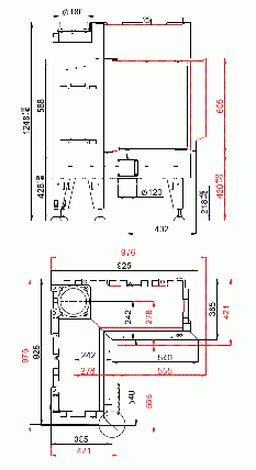 Вбудована сучасна камінна топка кутова для опалення будинку BeF Flat 4 L незвичайної форми (7,5 кВт), фото 3
