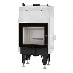 Сучасна камінна топка сталева тривалого горіння для дачі BEF AQUALITE 7 з водяним контуром (14 кВт)