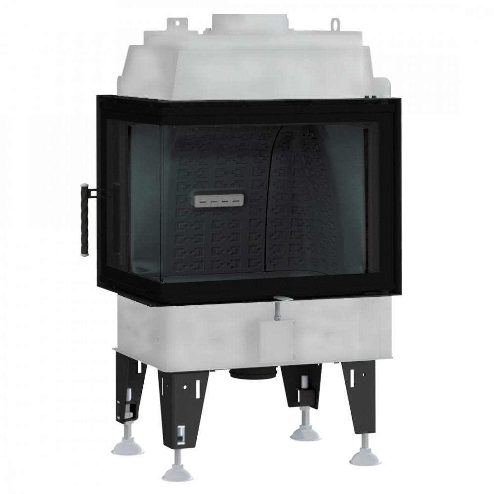 Кутова сталева камінна топка тривалого горіння BeF Royal 8 CL/CP з повітряним опаленням будинку  (8 кВт)