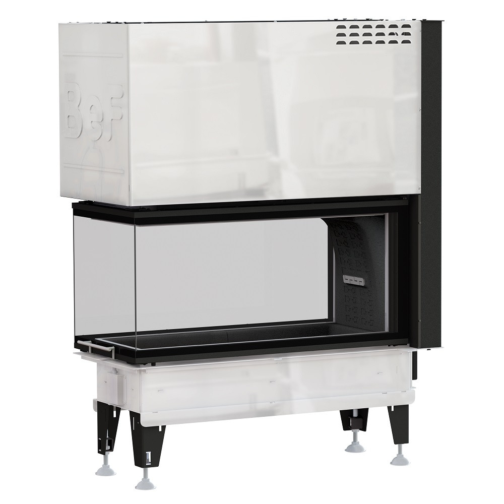 Сталева камінна топка тристороння скляна для заміського заміського BeF Royal V 10 U з гільйотиною (13 кВт)