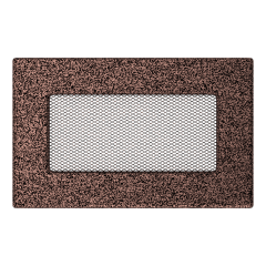 Вентиляційна решітка для каміна Kratki 11х17 см мідна без жалюзі 117M