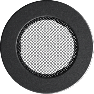 Вентиляційна решітка для каміна Kratki FI 100 кругла графітова FI/100G