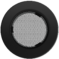 Вентиляционная решетка для камина Kratki FI 100 круглая черная FI/100C