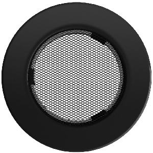Вентиляційна решітка для каміна Kratki FI 100 кругла чорна FI/100C