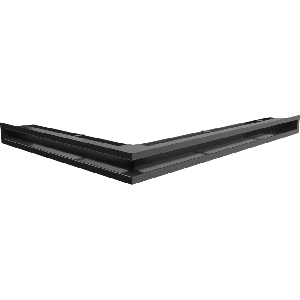 Вентиляційна решітка для каміна Kratki Люфт NP / 60 / C кутова чорна LUFT/NP/60/45S/C