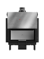 Воздушная каминная печная топка на дровах стальная HITZE ARDENTE 90X41.G с подъемной дверцей