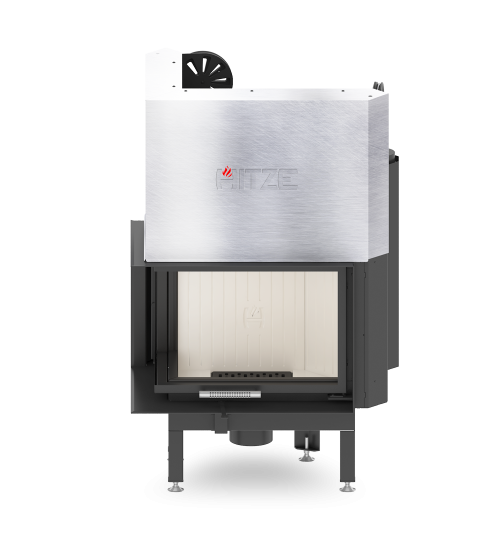 Кутова дров'яна камінна топка з повітряним опаленням Hitze ALBERO AL9LG.H з гільйотиною