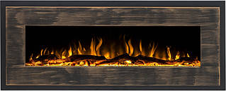 Настінний декоративний електрокамін обігрівач для квартири Aflamo Mohave Bronze вбудовуваний електрокамин 127 см