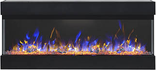 Вбудовуваний декоративний електрокамін з обігрівом для дому Aflamo Imperial 72 настінний електричний камін 183 см